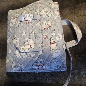 Quilted Gray Animal Print Women's Bag